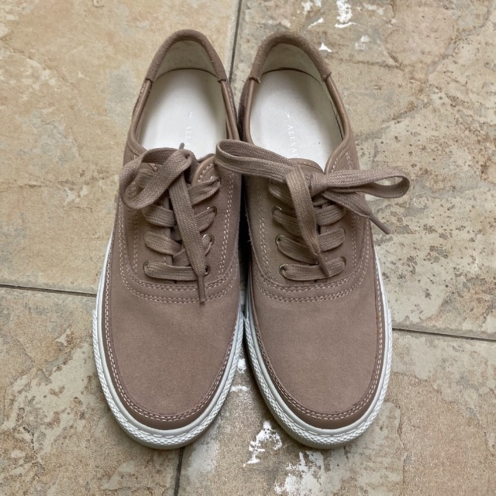 All Saints Bella Suede Low Top Sneaker - Picture 7 of 8